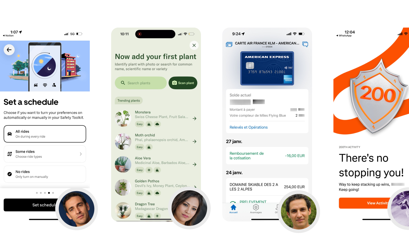 Benchmark screenshots with picture of individual contributors to Pablooo.club